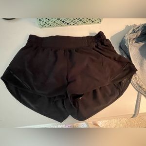 Black Lululemon Hotty Hots. Reg length